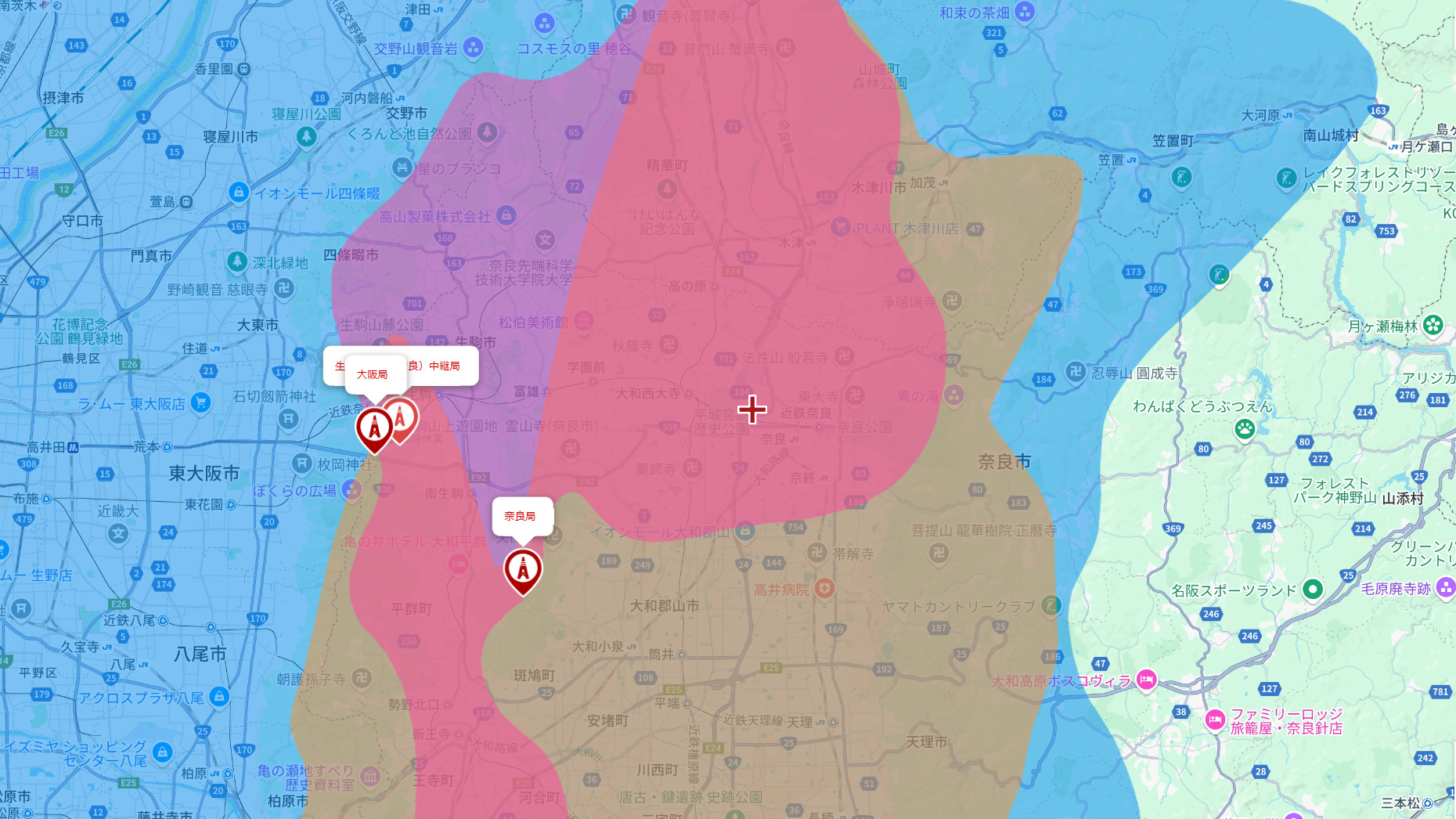 奈良市のテレビ電波事情